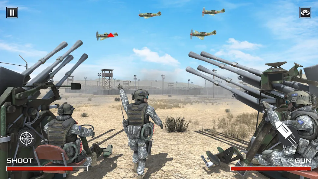 FPS War Games- Aircrafts Games [МОД: Бесконечные деньги, Монеты и Мега MOD] Screenshot 5
