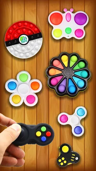 Antistress: Pop It Games 3D (Антистресс) [МОД: Бесконечные деньги, Монеты и Мега MOD] Screenshot 1
