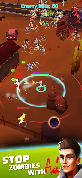 A4 vs Zombies - ZomBattle [МОД: Деньги, Монеты и Меню MOD] Screenshot 1
