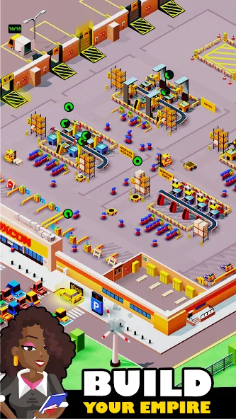 Idle Smartphone Tycoon Factory (Смартфон Фабрика Айдл Тайкун) [МОД: Много монет, Открытые уровни и Мега MOD] Screenshot 2