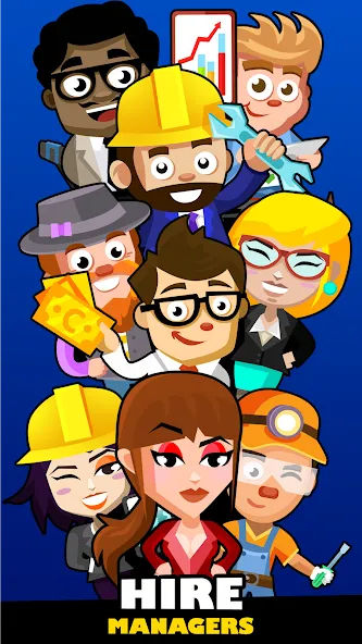 Idle Smartphone Tycoon Factory (Смартфон Фабрика Айдл Тайкун) [МОД: Много монет, Открытые уровни и Мега MOD] Screenshot 3