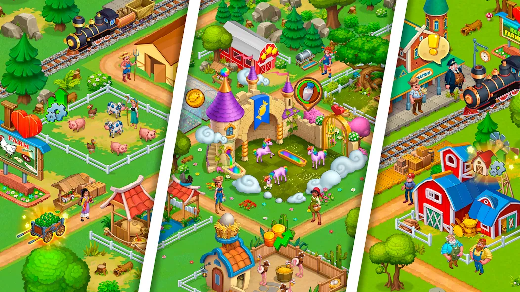 Idle Farmer: Mine Game (Айдл Фармер) [МОД: Меню, Бесконечные монеты и Открытые уровни] Screenshot 3