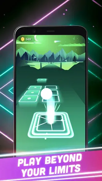 Hop Tiles 3D: Hit music game (Хоп Тайлс 3Д) [МОД: Деньги, Монеты и Меню MOD] Screenshot 2