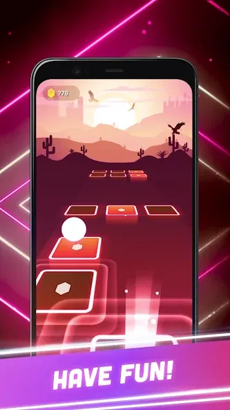 Hop Tiles 3D: Hit music game (Хоп Тайлс 3Д) [МОД: Деньги, Монеты и Меню MOD] Screenshot 4