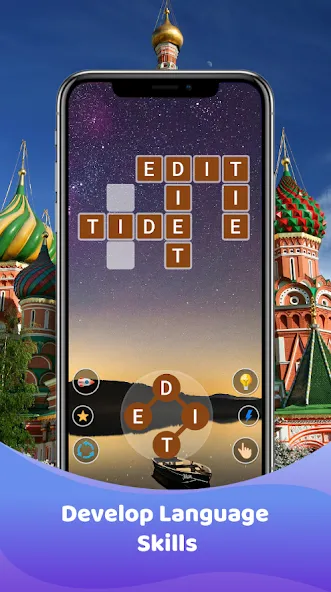 Word Game : Crossword (Кроссворд) [МОД: Деньги, Монеты и Меню MOD] Screenshot 2