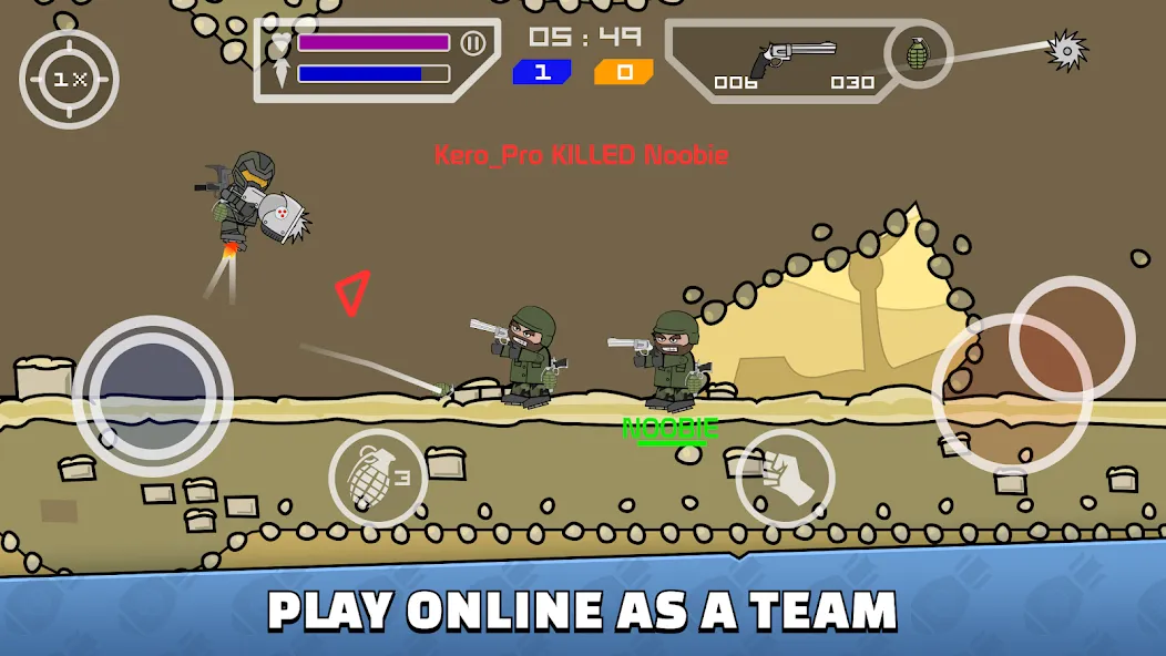 Mini Militia - War.io (Мини Милития) [МОД: Все открыто, Дополнительные деньги и Меню MOD] Screenshot 1