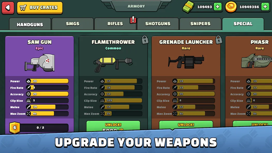 Mini Militia - War.io (Мини Милития) [МОД: Все открыто, Дополнительные деньги и Меню MOD] Screenshot 5