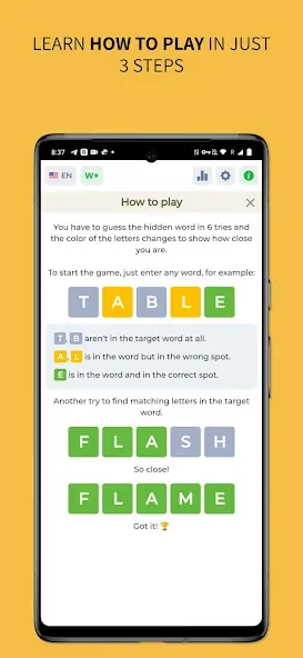 Wordly - Daily Word Game [МОД: Меню, Бесконечные монеты и Открытые уровни] Screenshot 2