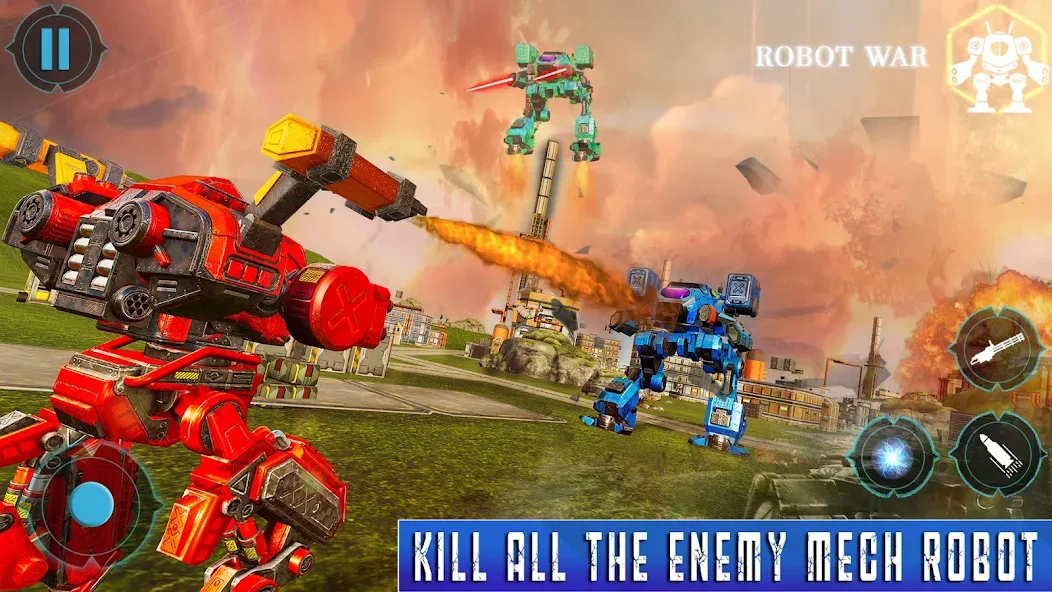 Spider Mech Wars - Robot Game [МОД: Все открыто, Дополнительные деньги и Меню MOD] Screenshot 1