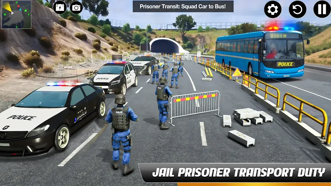 Police Bus Simulator Bus Games [МОД: Бесконечные деньги, Монеты и Мега MOD] Screenshot 2