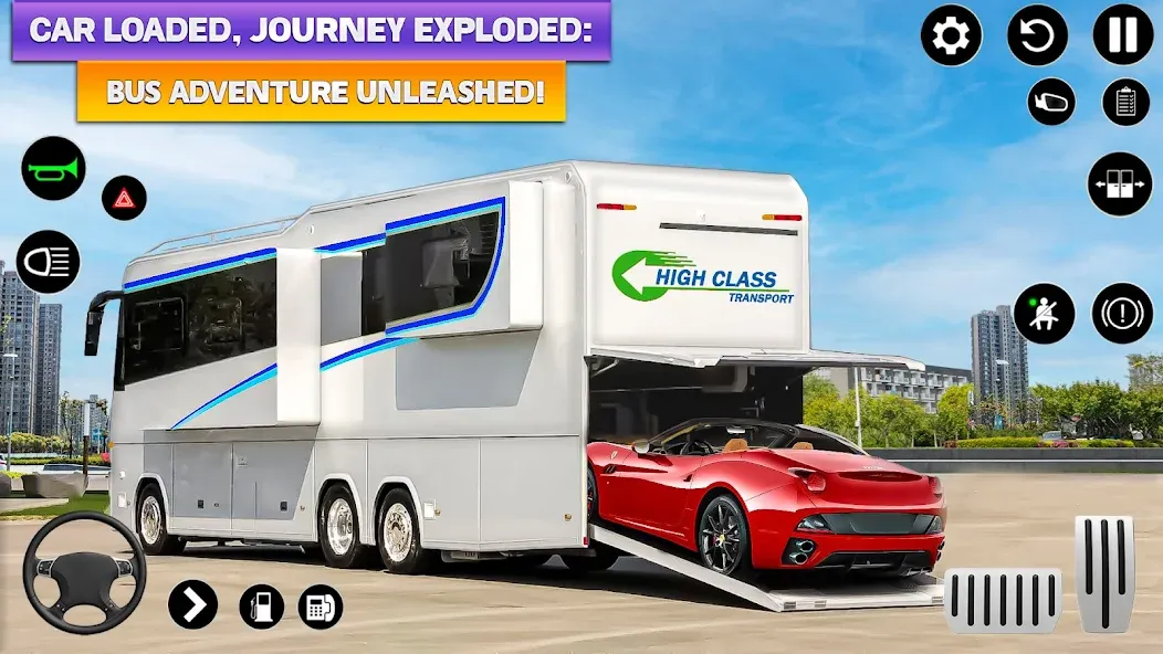 Ultimate Bus Driving Simulator (Ультимативный симулятор вождения автобуса) [МОД: Бесконечные деньги, Монеты и Мега MOD] Screenshot 1