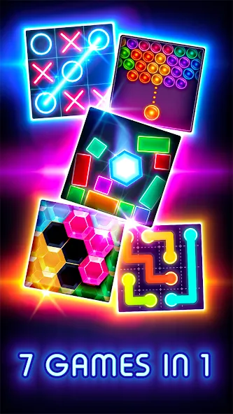 Tic Tac Toe Glow: 2 Players [МОД: Много денег, Монет и Все открыто] Screenshot 3
