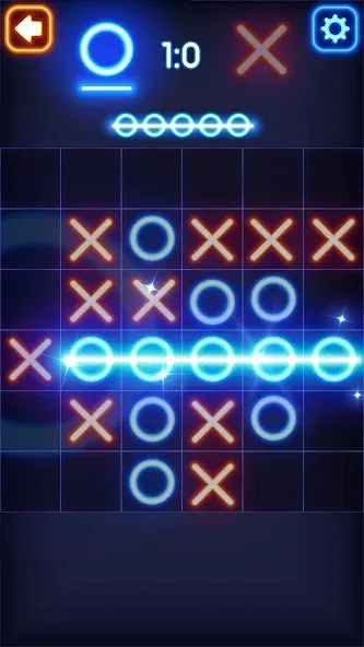 Tic Tac Toe Glow: 2 Players [МОД: Много денег, Монет и Все открыто] Screenshot 4