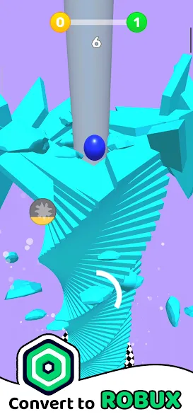 Havok Ball Robux Roblominer (Хавок Балл Робукс Робломайнер) [МОД: Много монет, Открытые уровни и Мега MOD] Screenshot 3