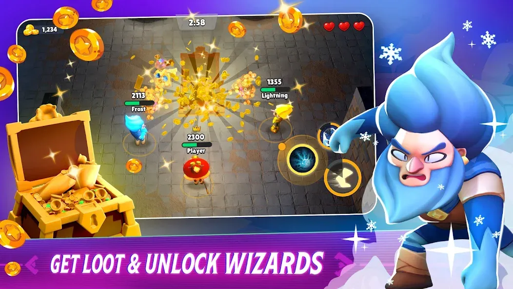 Loot Mage Trials: Battle Games (Лут Маг Испытания) [МОД: Деньги, Монеты и Меню MOD] Screenshot 2