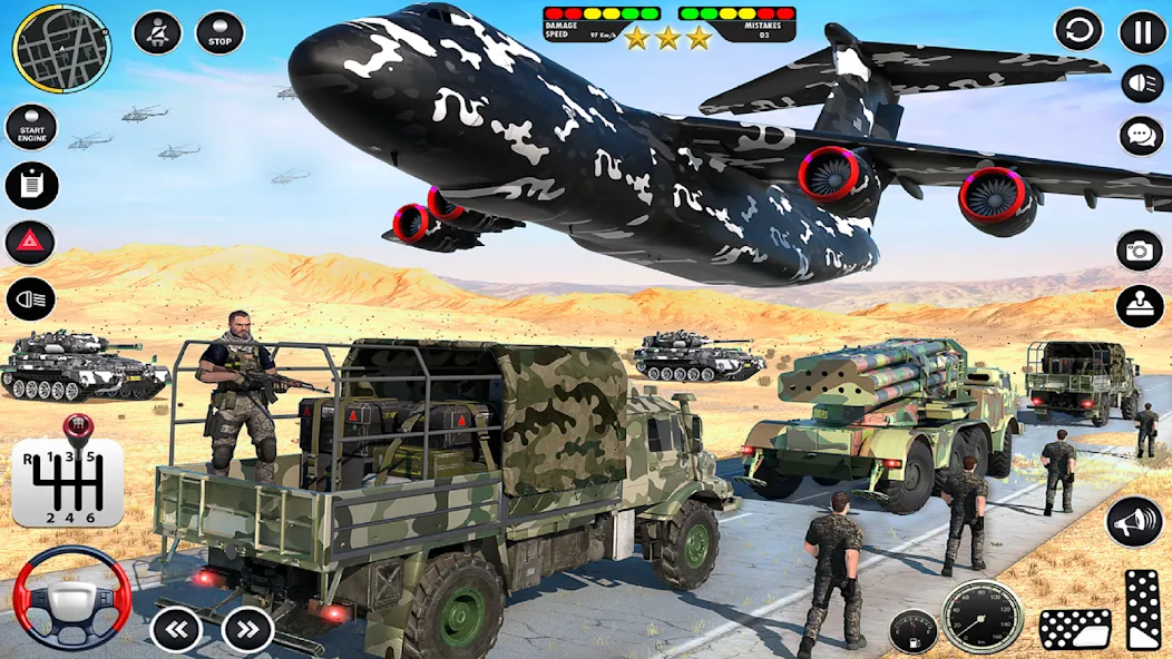 Army Vehicle Transport Truck (Армейский транспортный грузовик для военной техники) [МОД: Меню, Бесконечные монеты и Открытые уровни] Screenshot 5