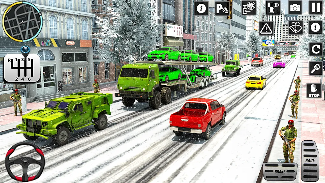 US Army Games Truck Transport (Армейские военные транспортные игры) [МОД: Все открыто, Дополнительные деньги и Меню MOD] Screenshot 5