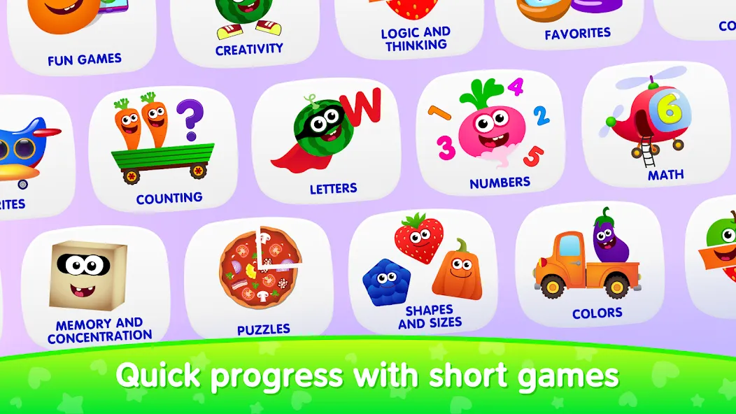 Educational games for kids 2-4 [МОД: Все открыто, Дополнительные деньги и Меню MOD] Screenshot 1