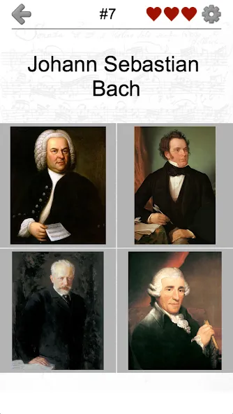 Famous Composers Portrait Quiz [МОД: Деньги, Монеты и Меню MOD] Screenshot 2