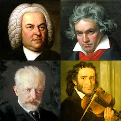 Скачать Famous Composers Portrait Quiz [МОД: Деньги, Монеты и Меню MOD] | Взлом Famous Composers Portrait Quiz на Андроид