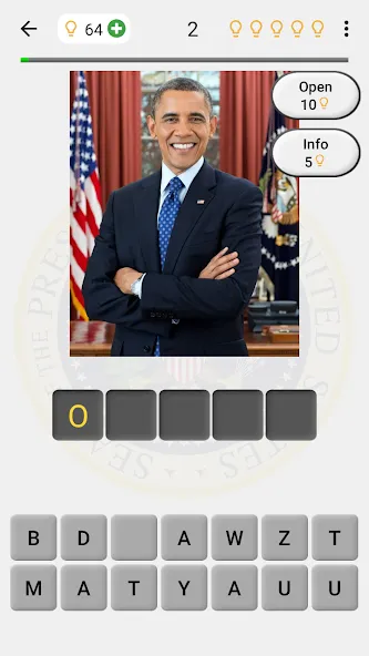 US Presidents and History Quiz [МОД: Все открыто, Дополнительные деньги и Меню MOD] Screenshot 1