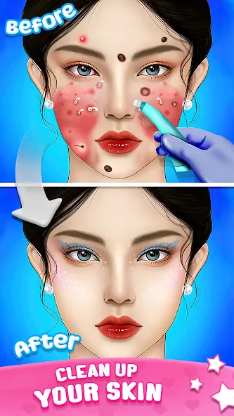 ASMR Doctor Game: Makeup Salon (АСМР автономная сенсорная меридиональная реакция) [МОД: Много денег, Монет и Все открыто] Screenshot 1