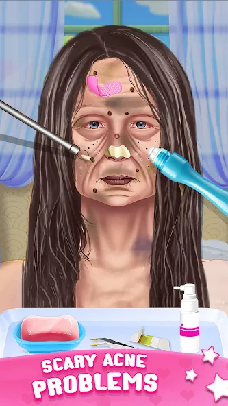 ASMR Doctor Game: Makeup Salon (АСМР автономная сенсорная меридиональная реакция) [МОД: Много денег, Монет и Все открыто] Screenshot 2
