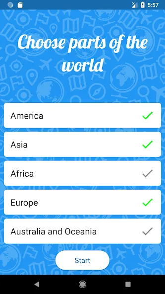 Guess the country! - Quiz [МОД: Все открыто, Дополнительные деньги и Меню MOD] Screenshot 4