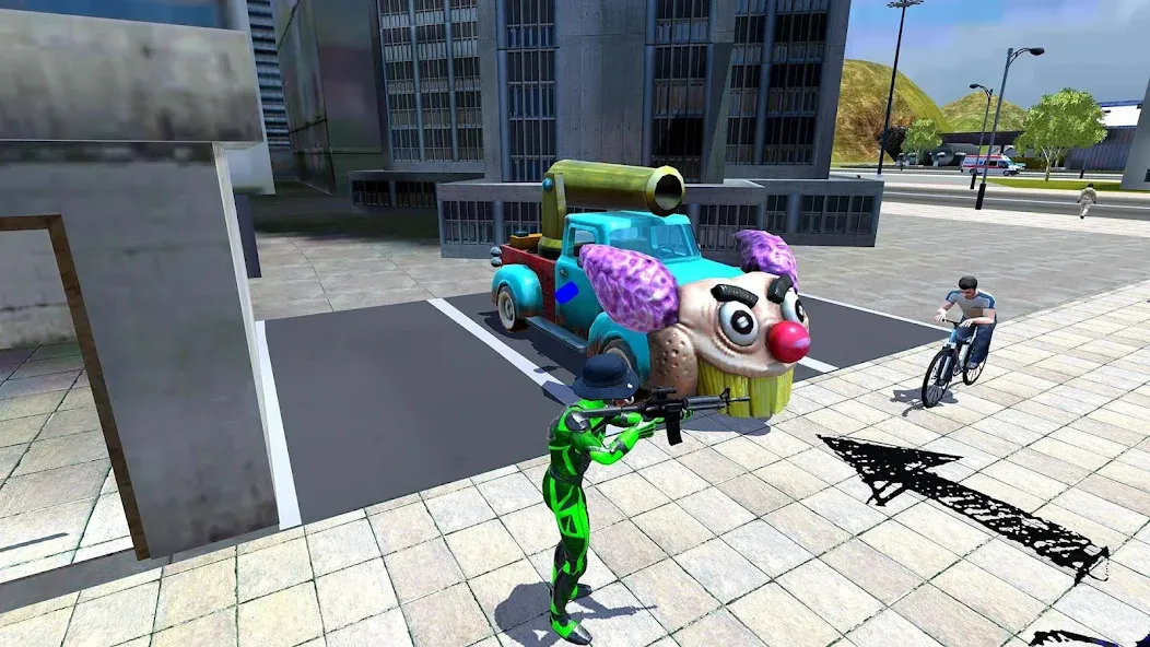 Rope Frog Ninja Hero Car Vegas (Роуп Фрог Ниндзя Герой Кар Вегас) [МОД: Меню, Бесконечные монеты и Открытые уровни] Screenshot 4