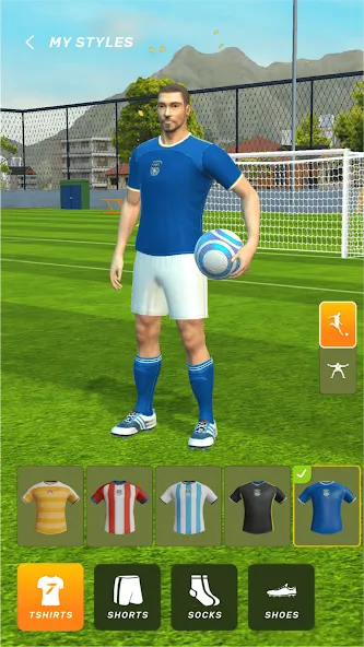 Football World - Real People (Футбол Ворлд) [МОД: Деньги, Монеты и Меню MOD] Screenshot 5
