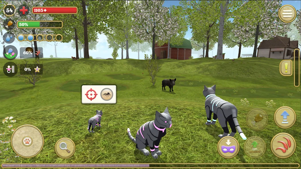 Cat Simulator : Kitties Family [МОД: Бесконечные деньги, Монеты и Мега MOD] Screenshot 5