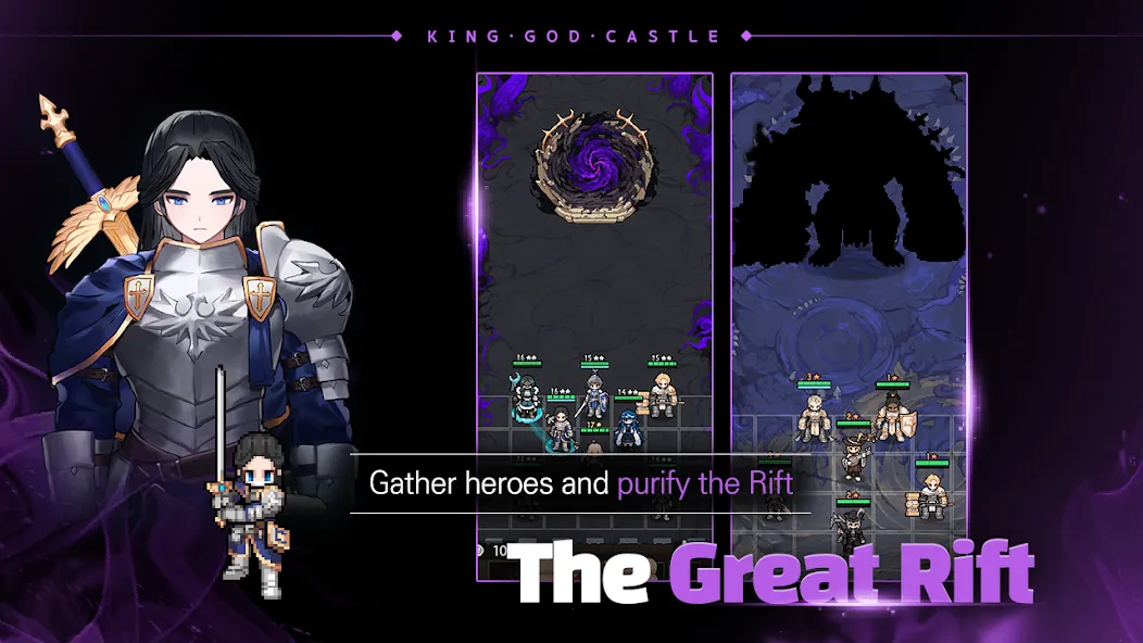 King God Castle (Кинг Год Кастл) [МОД: Меню, Бесконечные монеты и Открытые уровни] Screenshot 1