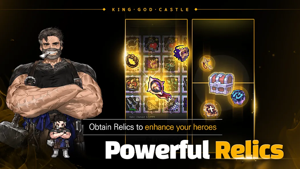 King God Castle (Кинг Год Кастл) [МОД: Меню, Бесконечные монеты и Открытые уровни] Screenshot 3