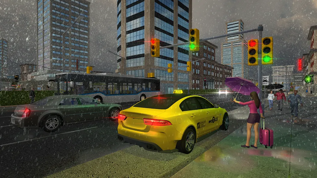 Taxi Game 2 [МОД: Меню, Бесконечные монеты и Открытые уровни] Screenshot 1