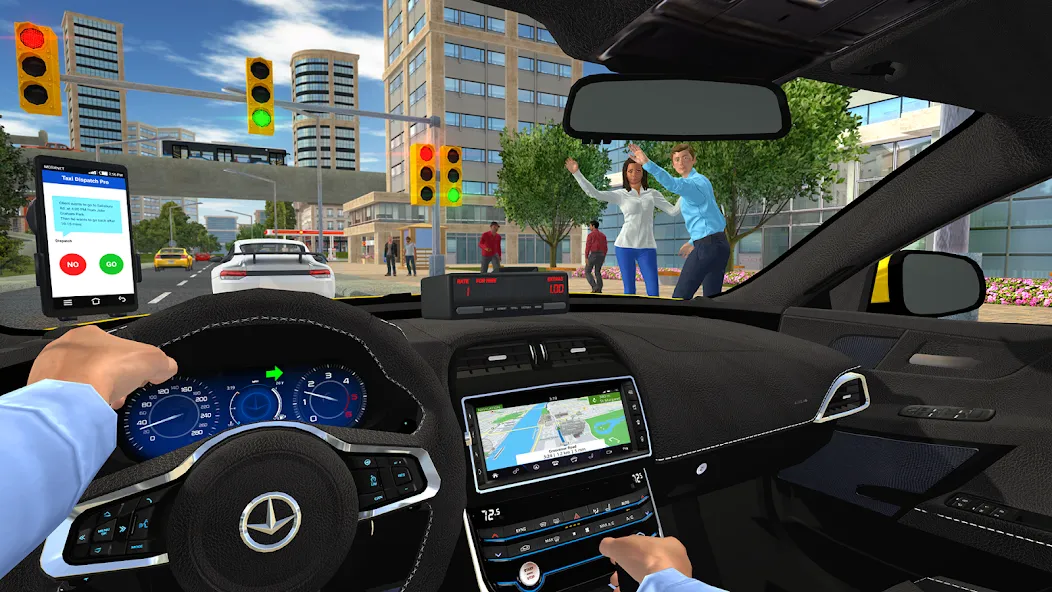 Taxi Game 2 [МОД: Меню, Бесконечные монеты и Открытые уровни] Screenshot 2