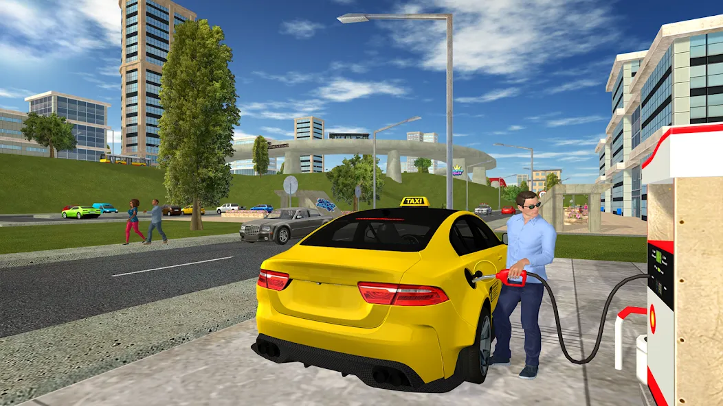 Taxi Game 2 [МОД: Меню, Бесконечные монеты и Открытые уровни] Screenshot 3