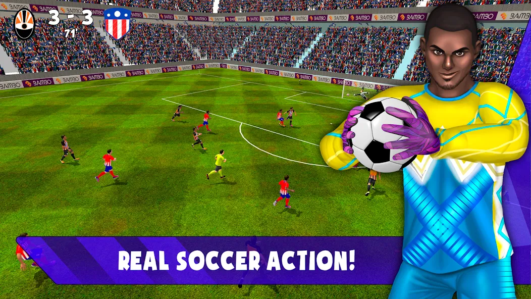 Soccer Goalkeeper 2024 (Соккер Голкипер 2022) [МОД: Все открыто, Дополнительные деньги и Меню MOD] Screenshot 5