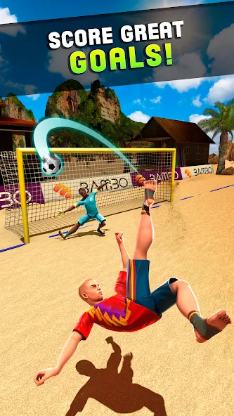 Shoot Goal - Beach Soccer Game (Шут) [МОД: Много денег, Монет и Все открыто] Screenshot 3
