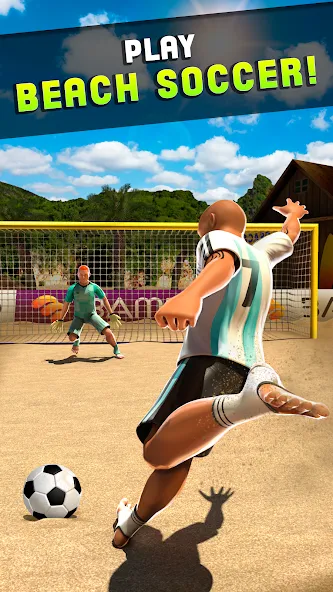 Shoot Goal - Beach Soccer Game (Шут) [МОД: Много денег, Монет и Все открыто] Screenshot 4