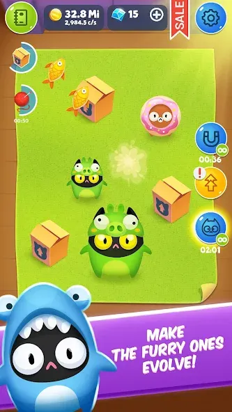 Cat Evolution Clicker [МОД: Много денег, Монет и Все открыто] Screenshot 2