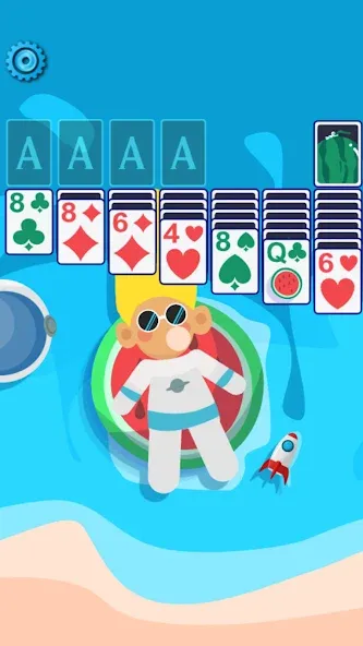 Solitaire Space™ (Солярис Спейс) [МОД: Бесконечные деньги, Монеты и Мега MOD] Screenshot 1
