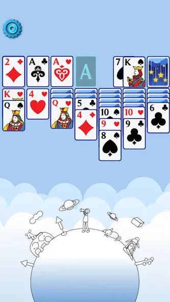 Solitaire Space™ (Солярис Спейс) [МОД: Бесконечные деньги, Монеты и Мега MOD] Screenshot 2