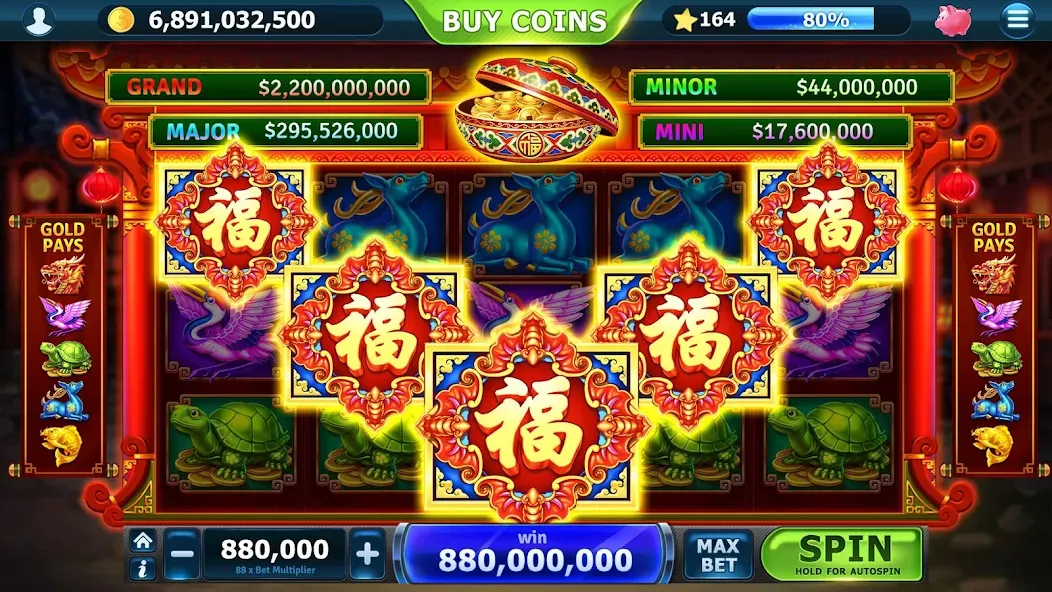 Slots of Vegas (Слоты Вегаса) [МОД: Меню, Бесконечные монеты и Открытые уровни] Screenshot 1