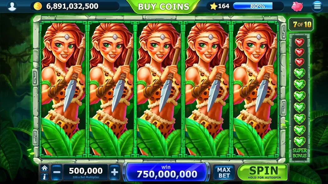 Slots of Vegas (Слоты Вегаса) [МОД: Меню, Бесконечные монеты и Открытые уровни] Screenshot 4