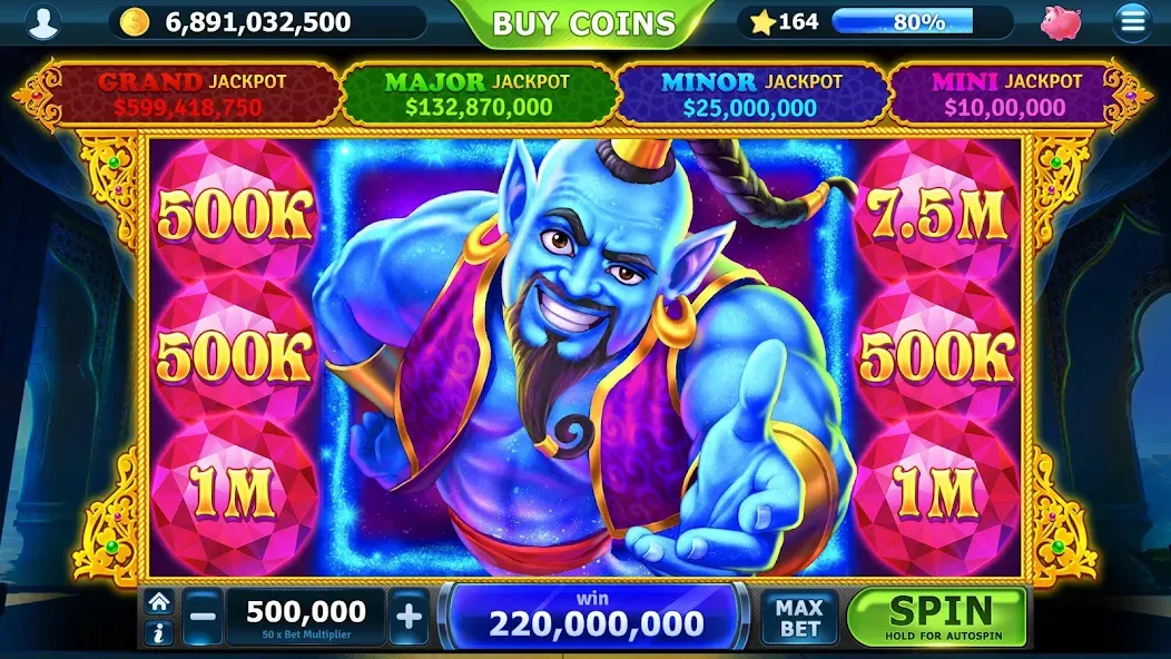 Slots of Vegas (Слоты Вегаса) [МОД: Меню, Бесконечные монеты и Открытые уровни] Screenshot 5