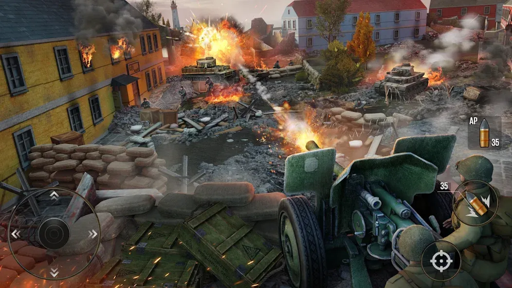 World of Artillery: Cannon War (Ворлд оф Артиллери) [МОД: Меню, Бесконечные монеты и Открытые уровни] Screenshot 5