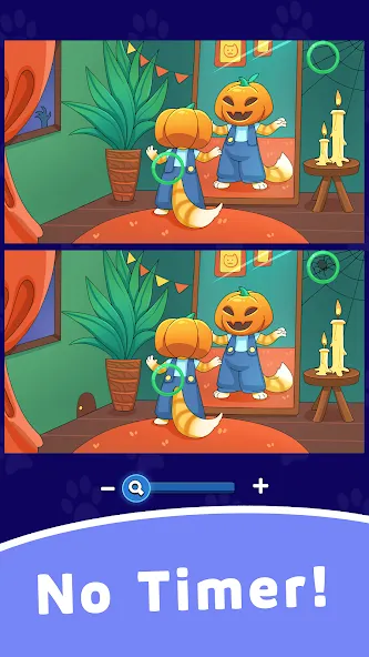 Find Differences: Cute Cats [МОД: Меню, Бесконечные монеты и Открытые уровни] Screenshot 3