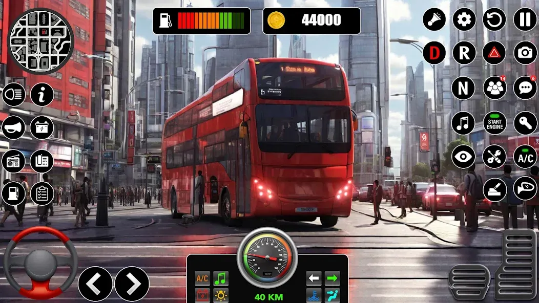 Bus Simulator 3D Bus Games (Городское автобусное симуляторение) [МОД: Бесконечные деньги, Монеты и Мега MOD] Screenshot 4