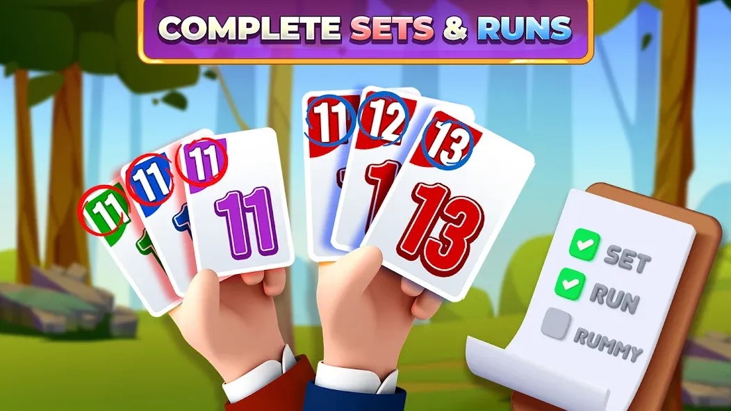 Rummy Rush - Classic Card Game (Рамми Раш) [МОД: Деньги, Монеты и Меню MOD] Screenshot 2