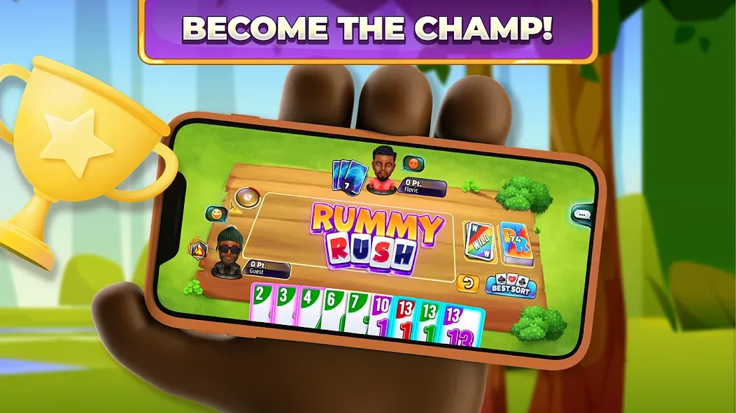Rummy Rush - Classic Card Game (Рамми Раш) [МОД: Деньги, Монеты и Меню MOD] Screenshot 5